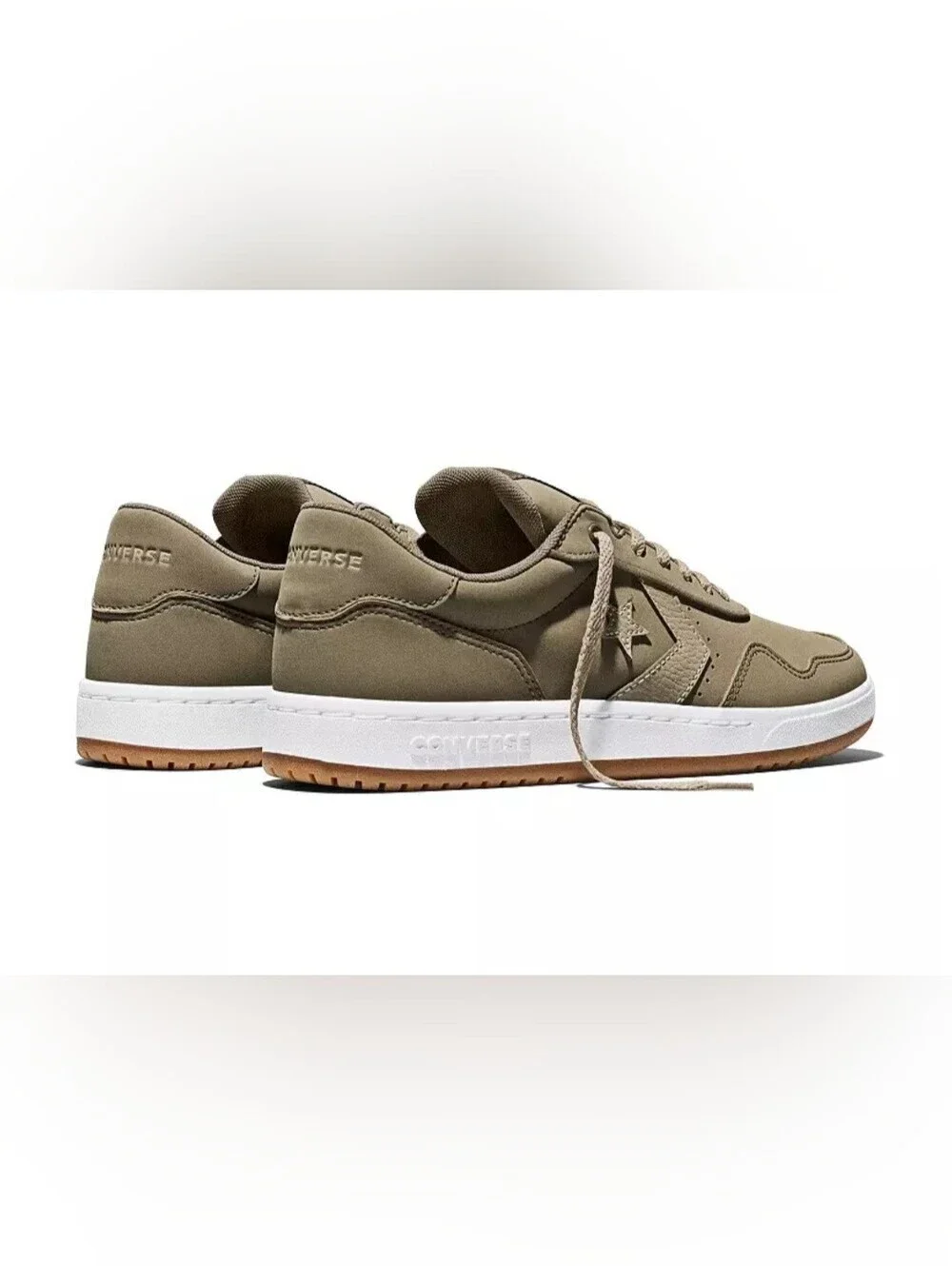 Converse Unisex Sport Casual Men's Low-Top Sneakers in Taupe with White Midsole